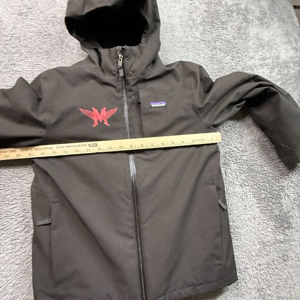 Patagonia Kid's 4 -in-1 Hooded Jacket MAC Ski & Snowboard Brown M 8-10 EUC